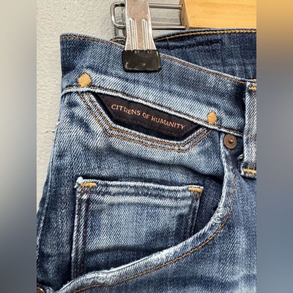 Citizens of Humanity Straight Leg Ankle Length Jeans Size 25 VGUC - Picture 4 of 8